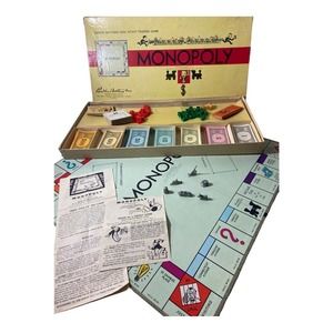 Vintage 1946-1954 Parker Brothers Monopoly Board Game